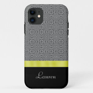 Black and White Abstract Gold iPhone 5 Case
