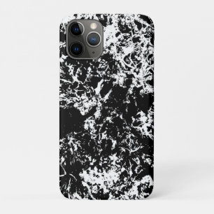 Black and White Abstract Ice Formation iPhone 11 Pro Case