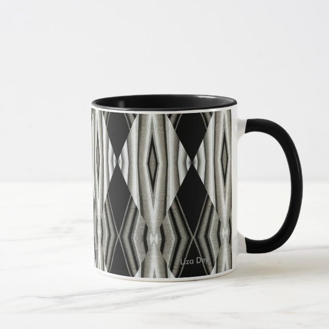 Black and White Abstract Mug 1 (Right)