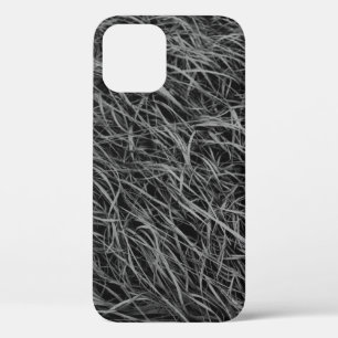 Black and white abstract painting iPhone 12 case