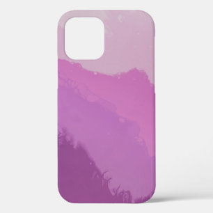 BLACK AND WHITE ABSTRACT PAINTING iPhone 12 CASE