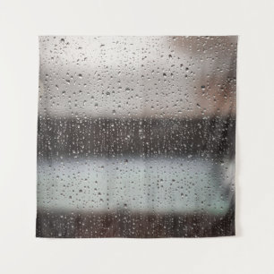 Black and white abstract painting tapestry