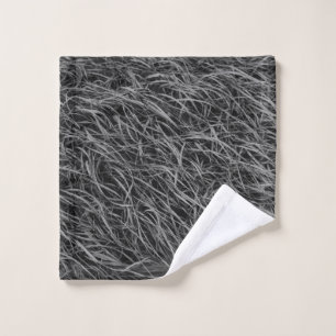 Black and white abstract painting wash cloth