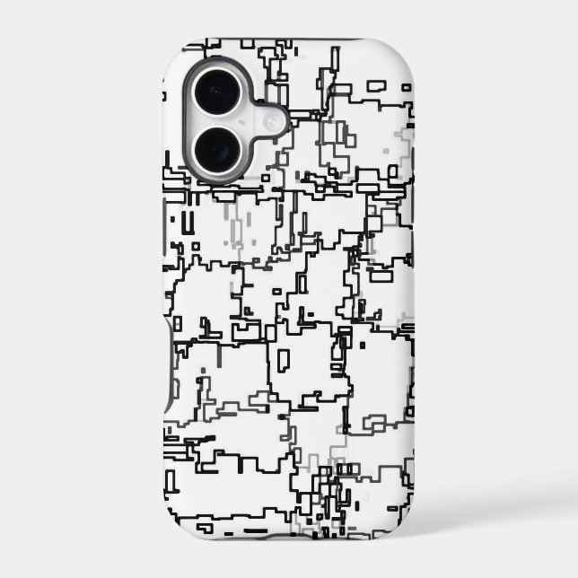 Black and White Abstract Pattern (Back)