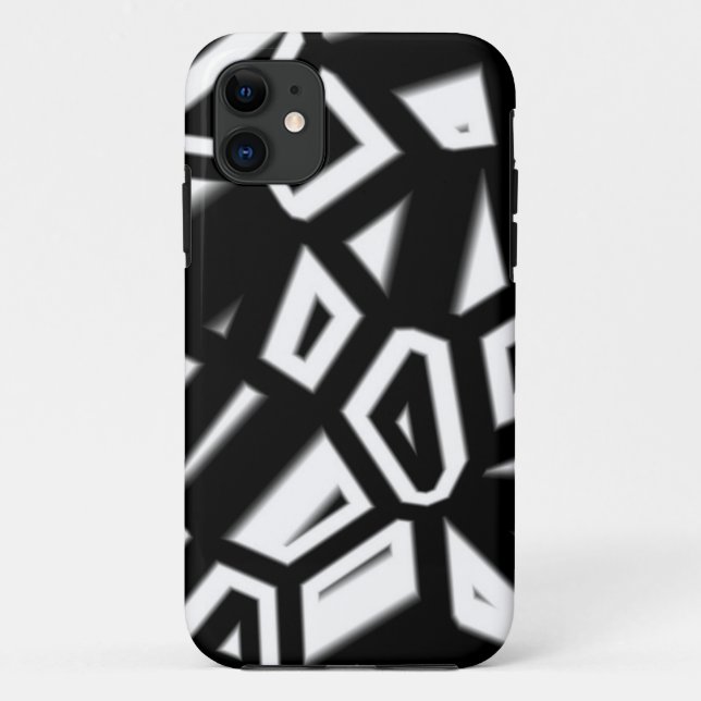 Black and white abstract pattern case for iPhone 5 (Back)