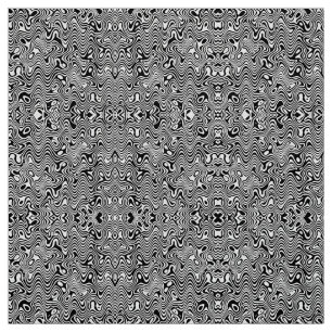 Black and white abstract pattern fabric