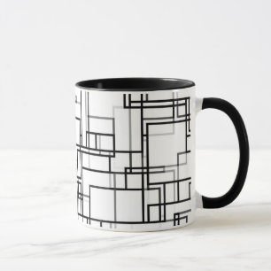 Black and White Abstract Pattern Mug