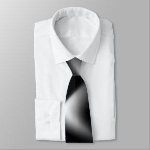Black and White Abstract Tie