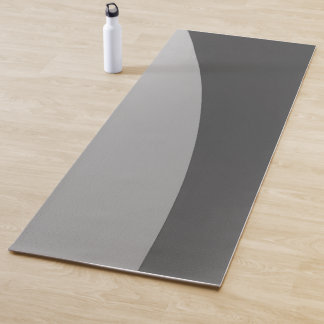 Black and White Abstract Yoga Mat
