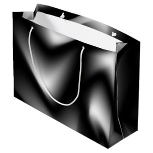 Black and White Abstract Zebra Large Gift Bag
