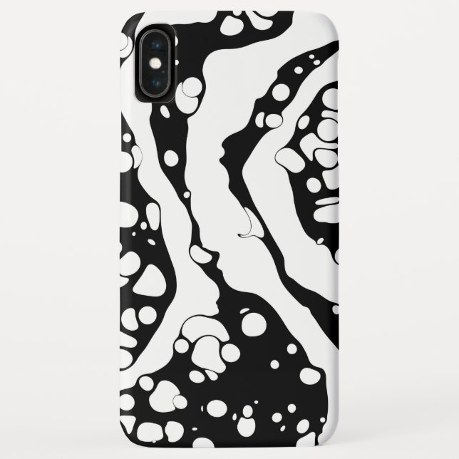 Black and White Abstraction Case-Mate iPhone Case (Back)
