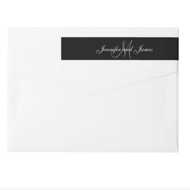 Black and White Affair | Wedding Wraparound Label (Creator Uploaded)