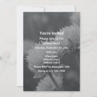 Black And White Allium Flowers Party