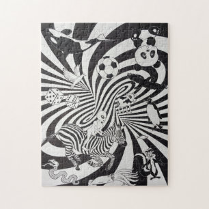 Black and White Alternate Universe  Jigsaw Puzzle