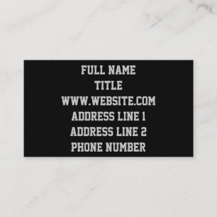 Black and White American Flag Business Card