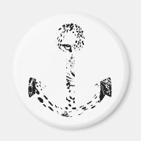 Black and White Anchor Leopard Eye Overlay