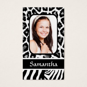Black and white animal print