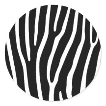 Black and White Animal Sticker