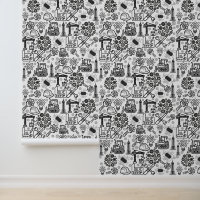 black and white Architectural Blueprint Engineer