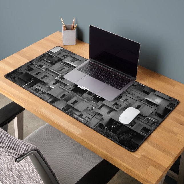 Black and White Architectural Desk Mat (Office 2)