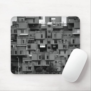 Black and White Architectural Mouse Pad