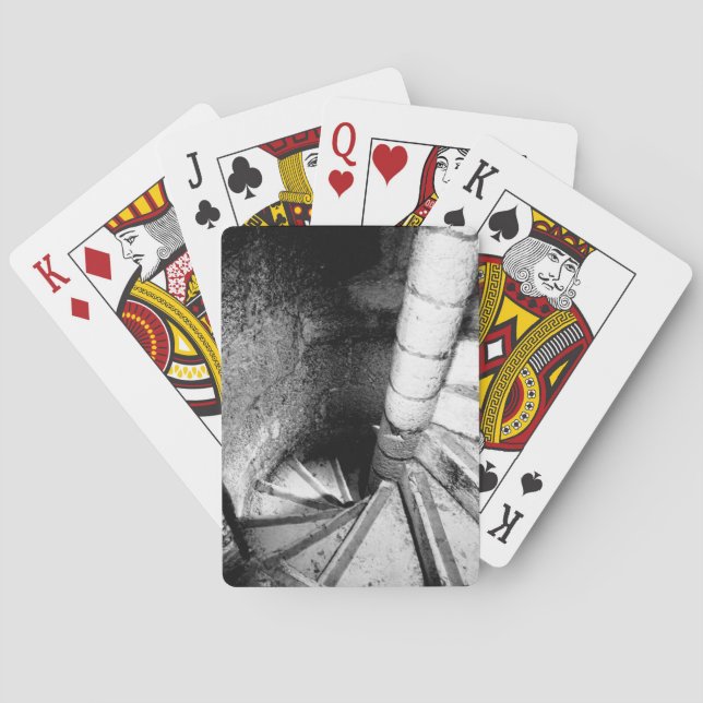 Black and White Architecture Classic Playing Cards (Back)
