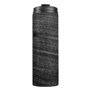 Black and white area rug thermal tumbler