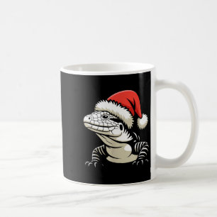 Black And White Argentine Tegu Christmas Ugly Xmas Coffee Mug