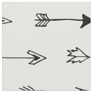 Black and white arrows. Modern scandinavian Fabric