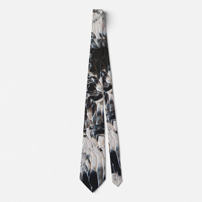 Black and White Art Deco Art Tie (Front)