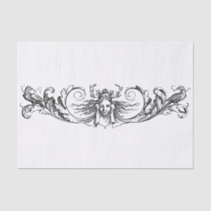 Black and White Art Deco Design Decoupage Tissue Paper