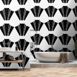 Black And White Art Deco Design  Wallpaper<br><div class="desc">Wallpaper black and white art deco design that can be customised with any text. Should you require any help with customising then contact us through the link on this page. Black and white art deco design wallpaper</div>