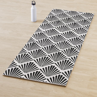 Black and white Art Deco seamless pattern Yoga Mat