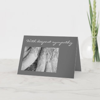 Black and White Art Photo Condolence Card