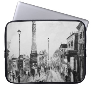 Black and white artistic paintings. laptop sleeve