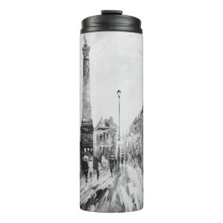 Black and white artistic paintings. thermal tumbler