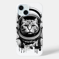 Black and White Astronaut Cat