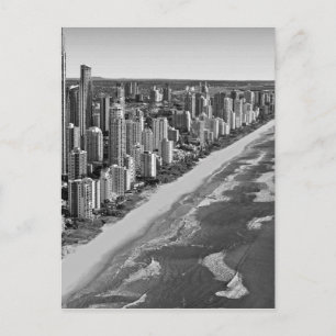 Black and White Australia Gold Coast Postcard