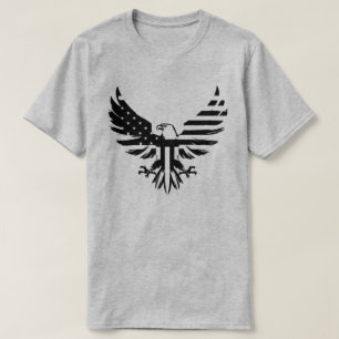 Black and White Bald Eagle T-Shirt