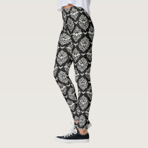 Black and White Bat Damask