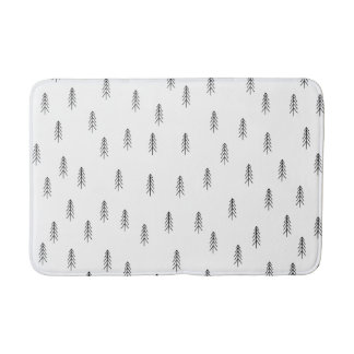 Black and White Bathroom Rug
