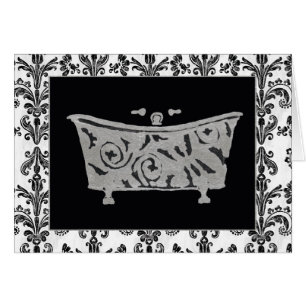 Black and White Bathtub