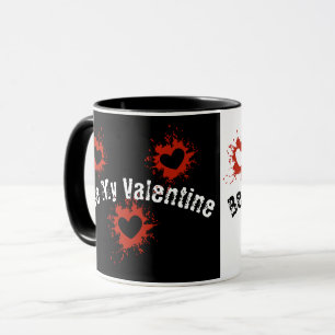 Black And White Be My Valentine Mug