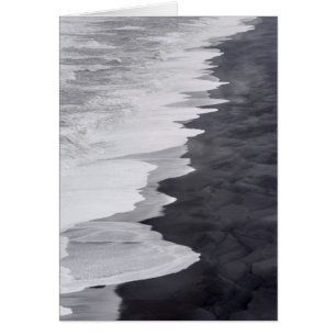 Black and white beach scenic