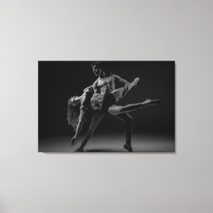 Black and White Beautiful Ballet Couple Wall Art