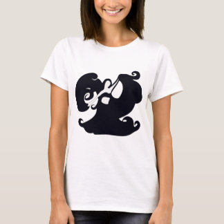 Black and White Belly Dancer With Veil Fashion Top