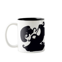 Black And White Belly Dancers Mug