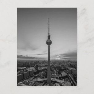 Black and White Berlin at Winter Postcard