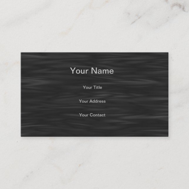 Black and white beveled "D" Business Card (Front)