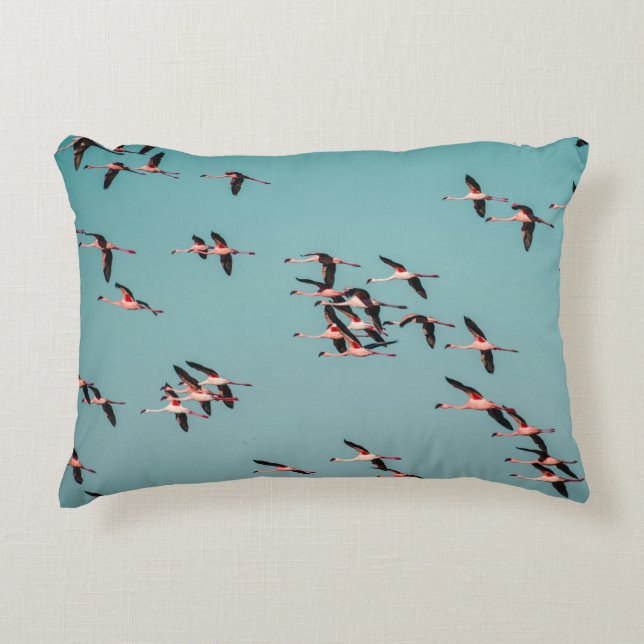 BLACK AND WHITE BIRDS DECORATIVE CUSHION (Front)
